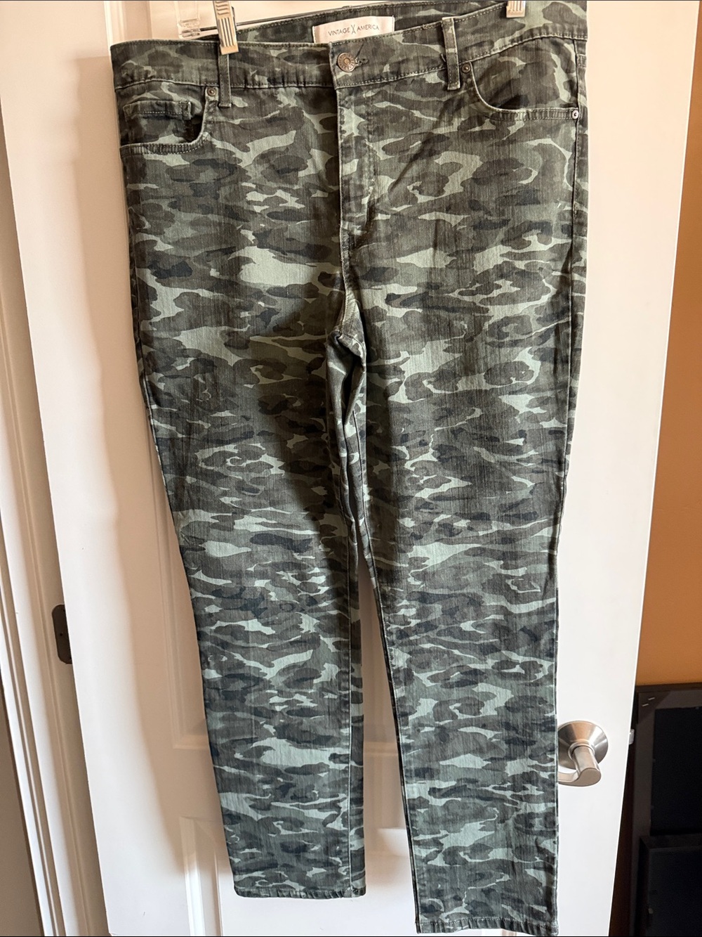 Vintage America Vintage Skinny Camo Jeans
